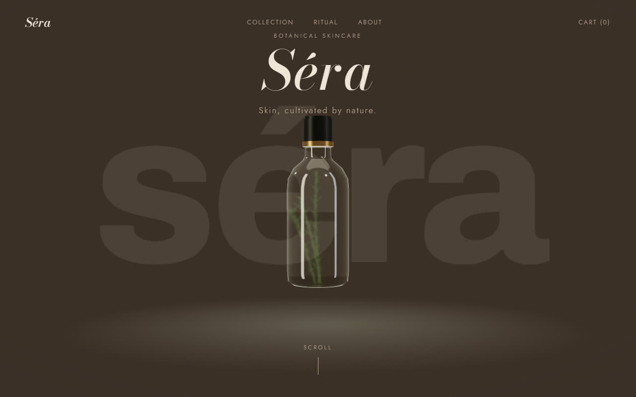 Séra in the dark-chocolate Noir theme