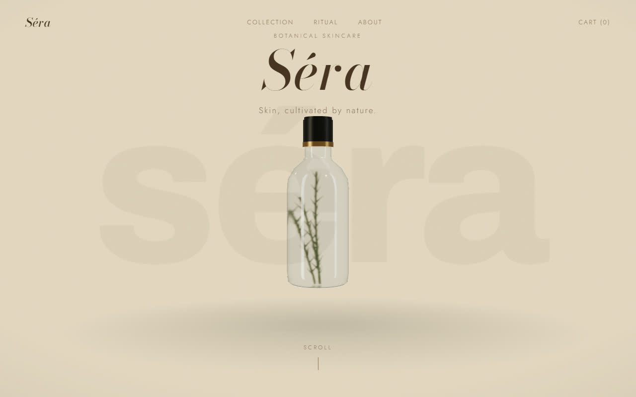 Séra in the warm-cream Soil theme